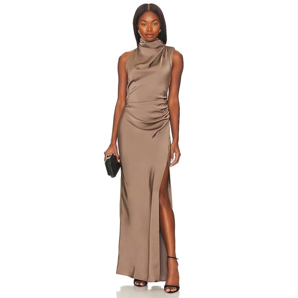 MISHA Constantina Gown Iron Grey